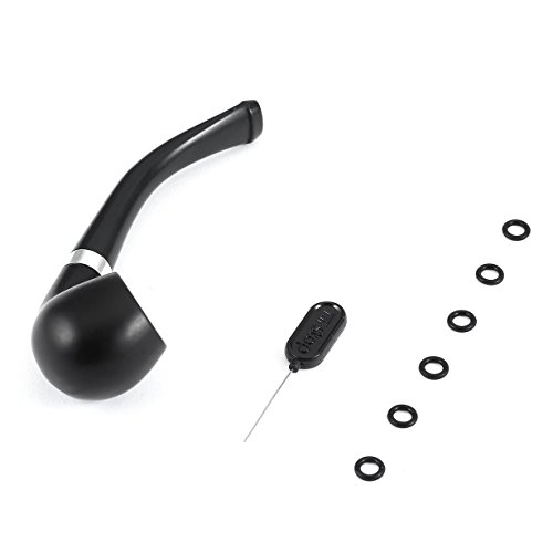 Preisvergleich Produktbild 110mm Pfeife Kleine Durable Rauchen Zigarette Pfeifentabak Zigarre Rohre Schwarz Entfernen Teer Rauchen Rohre