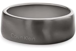 Calvin Klein Men's CK METALLIC WAVES Collection Ring in Stainless Steel - Available in Silver or GunMetal Version