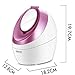 OKACHI GLIYA Nano Facial Steamer Ionic Hot Mist Face Steamer Professional Open Pores Skin Treatment for Blackhead & Acne Portable Inhaler Spa Relieve Sinus Cleansing Pores - Rose Red