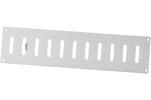 EUROPLAST 400x100mm Blanc Grille réglable/Grille de ventilation coulissante en Métal
