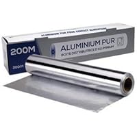 Grande Bobine De Papier Aluminium 45cm X 200m, Avec Boîte Distributrice