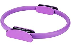 Fortitude Sports Pilates Ring Magic Circle With Double Handle for Yoga | Fitness Ring Inner Thigh Exerciser For Women and Men | Resistance Yoga Circle