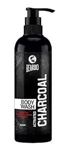 Beardo Activated Charcoal Body Wash for Men, 200ml | With Activated Charcoal | Soap Free | Deep Cleansing | Skin Detox | Anti-Pollution | For Body & Face| Refreshing Fragrance