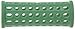 PLASTIC HAIR ROLLERS GREEN Pk10 x 25mm + FREE PINS
