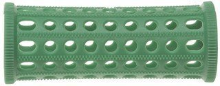 PLASTIC HAIR ROLLERS GREEN Pk10 x 25mm + FREE PINS