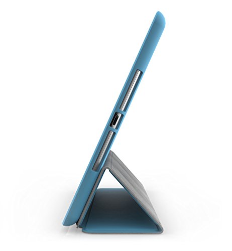 Khomo iPad Mini 1, 2, 3 Hülle Case Blau Hellblaues Gehäuse mit doppelten Schutz ultra dünn und leicht, Smart Cover – Dual Blue - 5