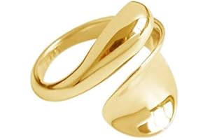 OSALAD 925 Sterling Silver Large Plain Snake Rizable Rings Women Luxury Gold Rock Punk Adjustable Statement Jewelry