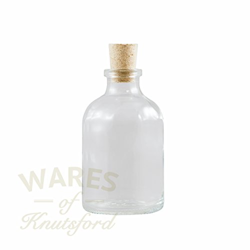 24 x kleine Glasflasche mit Korken, perfekt für Hochzeitsaccessoires - 3