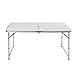 Produktbild Ectxo Aluminium Campingtisch Rolltisch klappbar Partytisch Buffettisch Klapptisch 120x60x70cm