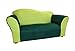 Rosenberry Rooms Fantasy Furniture Microsuede Wave Sofa, Green