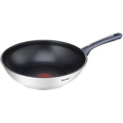 DAILYCOOK Poêle Wok Inox 28 cm Tous Feux Dont Induction