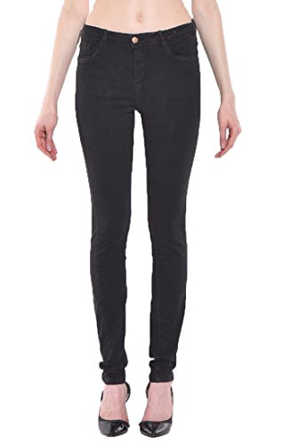 KOTTY Women's Poly Cotton Slim Fit Jeans