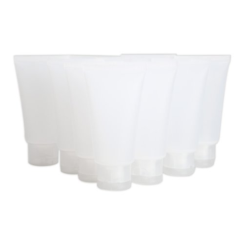 Vktech 17PCS Dull Polish Empty Cosmetic Soft Tube Travel Makeup Container (100g(17*5.3*3.3cm))