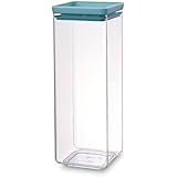 Brabantia Bote cuadrado de 2.5 l, tapa menta