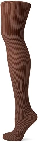 Dim Women's Plain Opaque Ribbed Tights –  -  Beige - 4