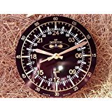 Reloj de 24 horas para su Shack no-ticking silencioso movimiento de barrido