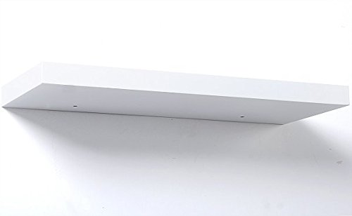 WOLTU RG9235ws-a Wandregal Wandboard, MDF Holz, Bücherregal Hängeregal, CD DVD Regal, Länge 80cm, Weiß - 6