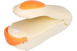 MiawPay Mini Bag Sealer Handheld Heat Vacuum Sealers Bag Resealer Sealer, Mini Sealing Machine for Chip Bags, Food Saver Storage Bags, Snack, Cereal Bags and Thick Plastic Bags (Orange)
