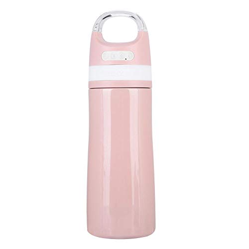Preisvergleich Produktbild Garsent Bluetooth Lautsprecher Wasserflasche, 450ml vakuumisolierte Edelstahlflasche mit wasserdichtem Bluetooth USB Musik Speaker Thermoskanne für Freizeit und Sport(rosa)