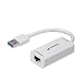 Produktbild Fosmon USB 3.0 to RJ45 10/100/1000Mbps Gigabit Ethernet LAN Network Adapter - Black (Package includes: USB 3.0 to Gigabit Ethernet Adapter, Instruction Manual, Driver Disk for Windows and Mac)
