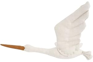 SNNER Baumwollwäsche Wand hängende Schwan Schwan gefülltes Puppen Ornamente für Kinder Kinderzimmer Weißes Dekor