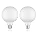 Produktbild ledscom.de E27 LED Globe Leuchtmittel Glühfaden Extra Matt G125 2W =21W warmweiß (2700K) 200lm Auch Wetterfest, 2 Stk.