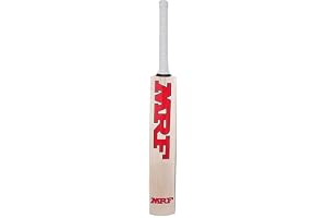 MRF Virat Kohli Addition Sports Wooden Cricket Bat Willow for Tennis, Rubber Ball (6 Number, Kashmiri)