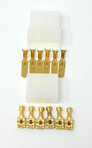 CONNETTORE 6 VIE Maschio-Femmina FASTON 6,3