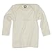 Cosilana - Baby T-Shirt Long Sleeve16-24 months (Height 34-36) (86/92), Natural, 45% Organic Cotton, 35% Organic Merino Wool, 20% Silk