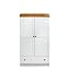 Disney Winnie the Pooh Double Wardrobe - White with Pine Trim