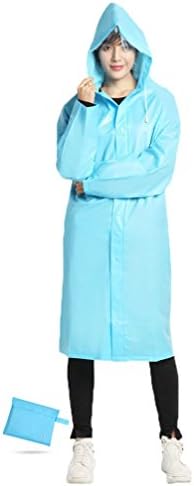 Yooabc Raincoat Women Hooded Long Packable Rain Jacket Waterproof Outdoor Windbreaker Rain Mac Poncho Coat for Festivals Cycling Travel Hiking with Sleeve Size