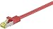 Produktbild Patchkabel S/FTP, m. CAT 7 Rohkabel, Rot, 15m, LSZH, RJ45 (CAT 6A) Stecker
