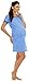 Zeta Ville Women’s Nursing Nightdress Robe Labour Hospital Gown MIX & MATCH 552c (Nightdress - Blue, UK 14/16)
