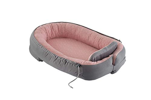 Preisvergleich Produktbild Träumeland T100004 Babynest Kreise rose, mehrfarbig