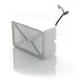Produktbild USB Mail Melder Notifier - Leuchtende Mailbox Gadget Lampe mit unterschiedlichen Farben