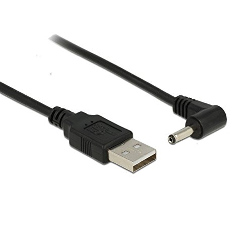 CY USB 2.0 männlich zu rechts gewinkelt 90 Grad 3,5 mm 1,35 mm DC Power Plug Barrel 5 V Kabel 80 cm - 3