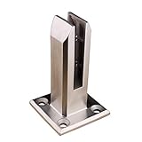 Soporte De Vidrio De Acero Inoxidable Abrazadera De Vidrio Chic Soporte De Piso Cerca De Piscina Barandillas Poste De Barandilla Para Balcón Jardín Plataforma Venta De Pasamanos Jardín Uso Diario