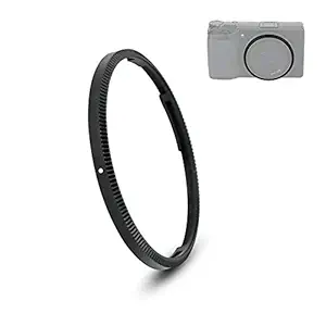JJC Metal Lens Decoration Ring Cap for Ricoh GR III GR3 Accessories Replace Ricoh GN-1 Ring Cap -Black