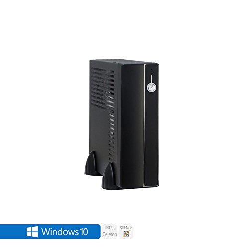 Sedatech - Mini-PC Office, passiv gekühlt! Intel J3455 Quad Core, 8GB RAM, 250GB SSD, USB 3.0, Win 10 - Home, Office, Family, Desktop PC, Computer, HTPC, mini-PC, mini-ITX, Rechner