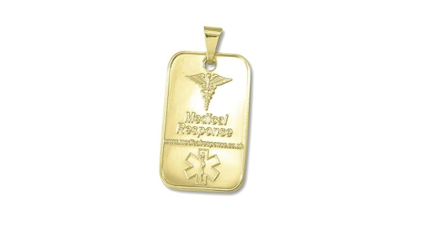 18ct gold dog tags