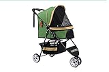 AP APLICACIONES MÚLTIPLES: el práctico carrito para perros es ideal para mascotas de hasta 15 kg. Llevar a su mascota al veterinario, a largas caminatas, vacaciones o al centro comercial nunca ha sido tan fácil