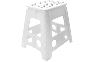 ZOLLNER Stołek Taboret Składany Schodkowy Kuchenny Łazienkowy 39 cm Biały