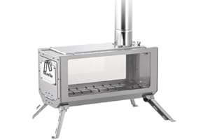 ‎NATUREHIKE Naturehike Holzofen Edelstahl Zeltofen Tragbarer Holzofen Zeltheizung Campingkocher Campingherde Zeltofen Holz Outdoorofen für Camping, Outdoor