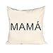Produktbild Lo+DeModa Mamá Bezug für Kissen, 100% Baumwolle, Weiß, 50 x 50 x 0.2 cm