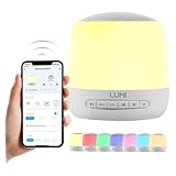 Lumi | App White Noise Machine 2.0 | 34 Sounds | 7 Colour Night Light | Alarm & Timer Function | 15 Hours Battery | White Noise Machine Baby | Sleep Sound Machine | Sleep Aid For Adults