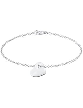 Elli Damen-Armband Herz 925 Silber 16 cm