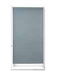 90 cm breit: Das Verdunkelungsrollo grau ist mit Halterung H x B x T ca. 210 x 90 x 4,5 cm - Ideal um große Fenster oder Balkontürem abzudecken - Der blickdichte Stoff ist ca. 86 cm breit