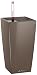 Produktbild Lechuza MAXI-CUBI Tischgefäße Pflanzgefäß mit Erd-Bewässerungs-System, taupe hochglanz, 14 x 14 x 26 cm