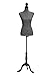 Produktbild Damen Profi Schneiderpuppe Emma Gr. M (36/38), Bezug: Retro Polka Dots, weiblicher Schneidertorso, Dreibein Holzfuß schwarz, höhenverstellbarer Torso aus EPS-Hartschaum, Bezug Nicht abnehmbar