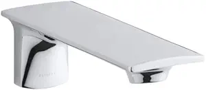 KOHLER K-14795-CP Stance Wall-Mount Bath Spout, Polished Chrome